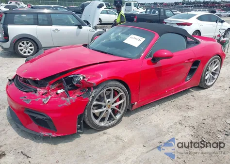 2020 Porsche 718 Spyder from USA, damaged, VIN WP0CC2A80LS240291
